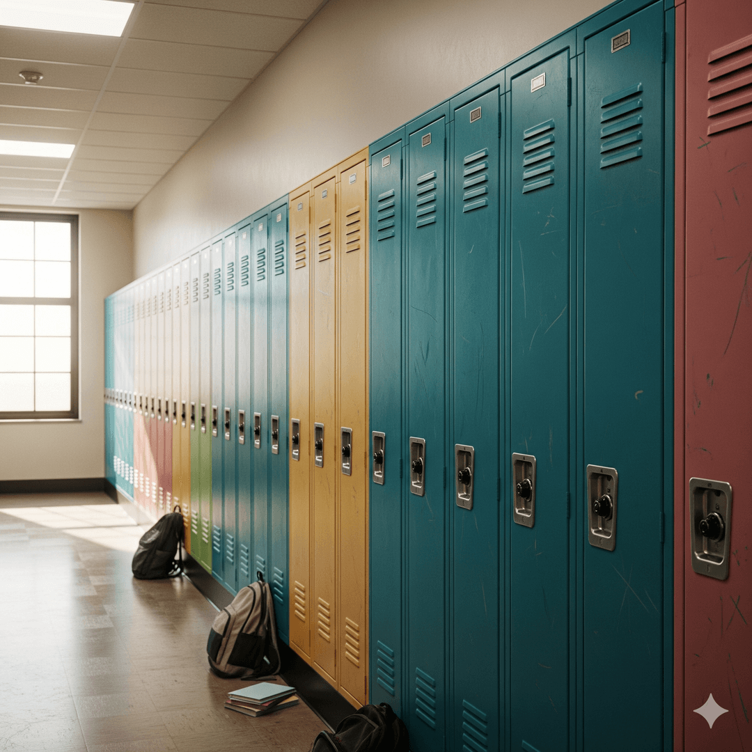 Szafki szkolne z kluczami